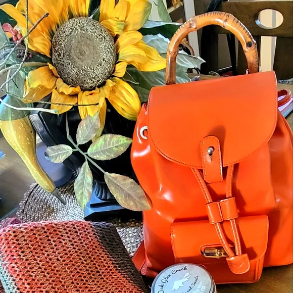 Gucci | Bags | Authentic Gucci Patent Leather Backpack With 